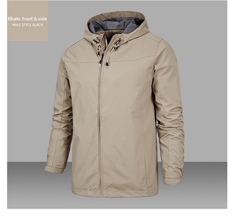 Veste homme/femme coupe-vent imperméable quatre saisons pour la randonnée, printemps/automne, une seule couche_voghion.com