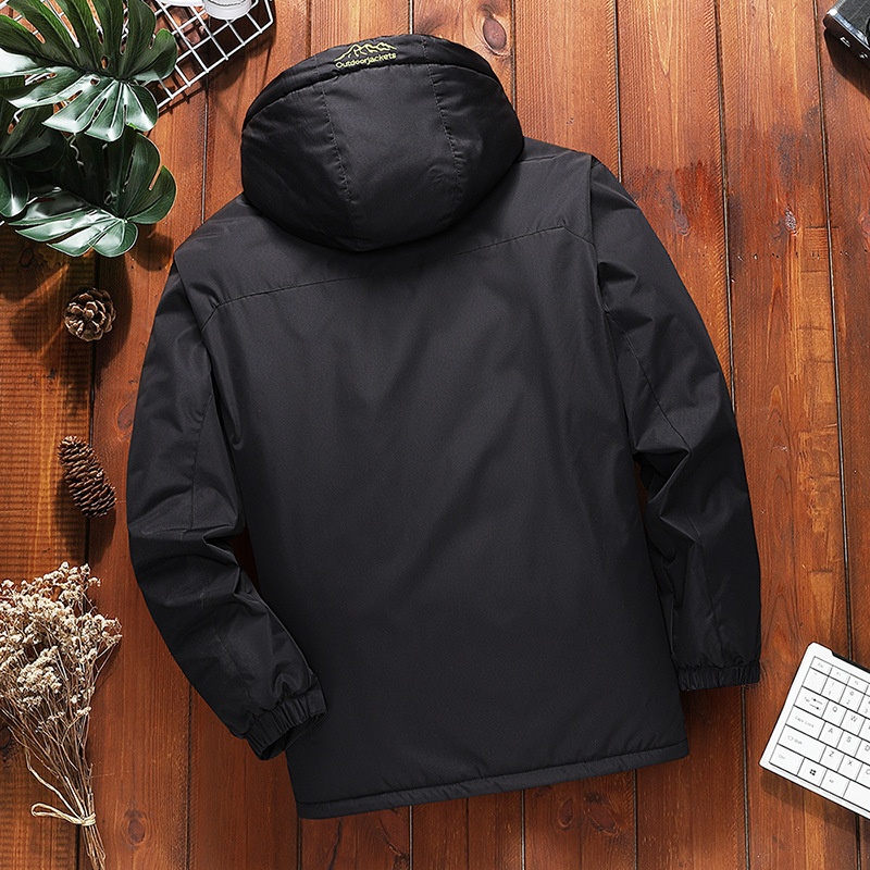 Veste softshell chaude et épaisse doublée polaire pour homme, taille L, idéale pour l'hiver et l'alpinisme._voghion.com