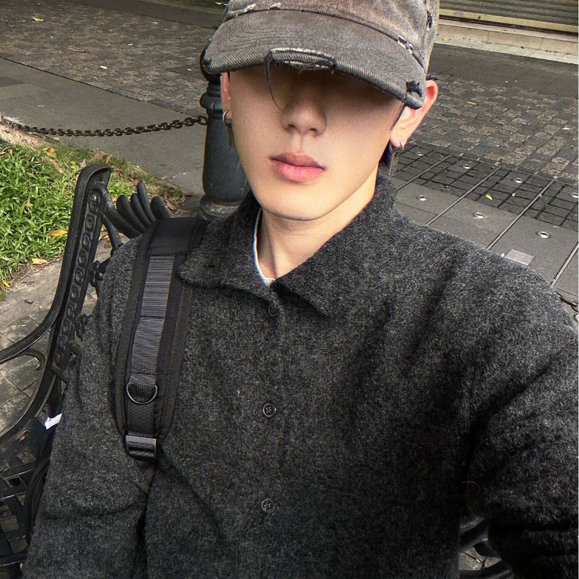 boy Boy Boy Boy Autumn Floral Wool Blend Half Turtleneck Sweater Old Money Loose Lazy Style Knitted Coat Top_voghion.com