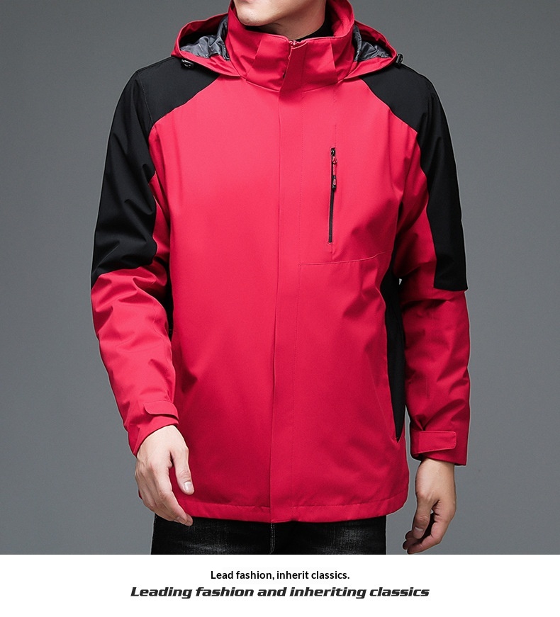 boy Boy 2025 New Detachable Outdoor Thickened Men's Jacket Three-in-One Coat_voghion.com