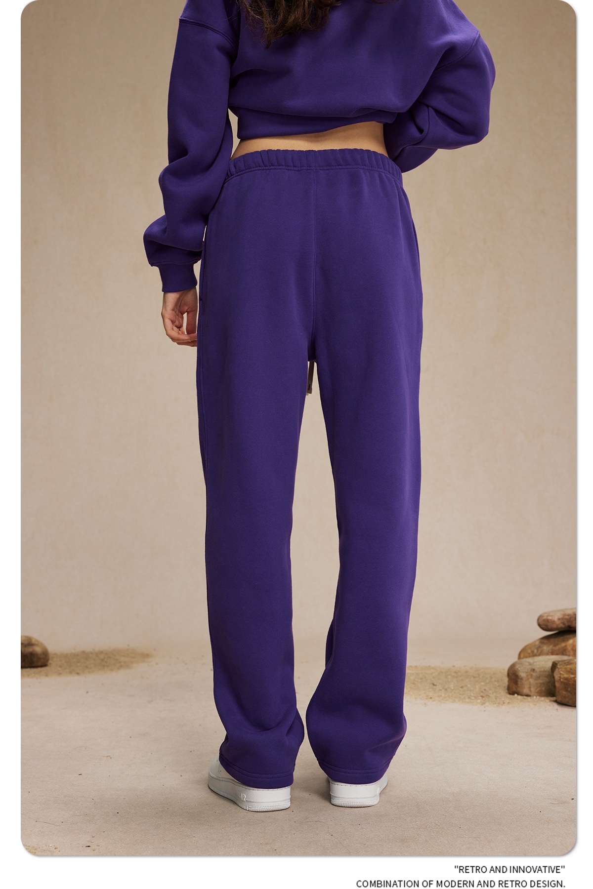 boy 2025 Autumn Winter New 350g Thick Straight Fleece Lined Solid Color Men's Loose Fit Sports Casual Long Pants Men_voghion.com