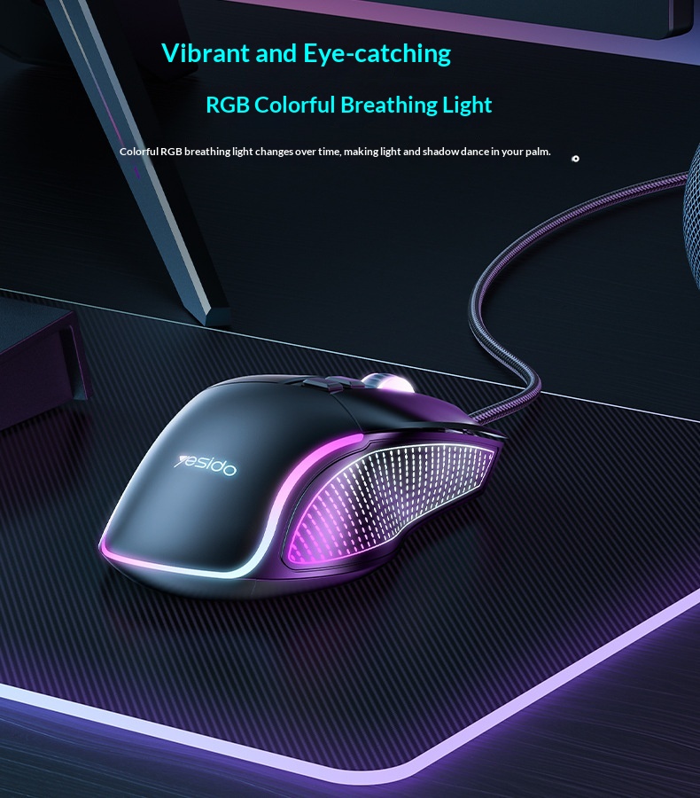 Digitex Digitex Digitex Yesido Gaming E-sports Cross-border Computer Optical Silent Ergonomic USB Wired Mouse_voghion.com