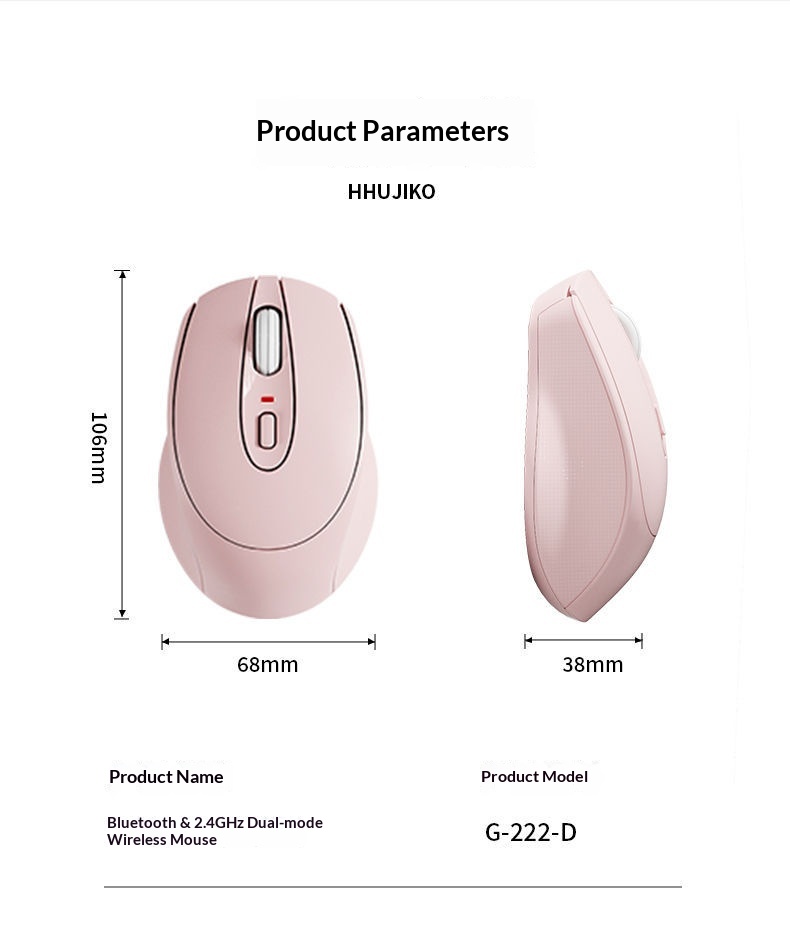 Souris Bluetooth sans fil Digitex compatible Lenovo, silencieuse, rechargeable, compacte et idéale pour le bureau (tablette, ordinateur portable, etc.)._voghion.com