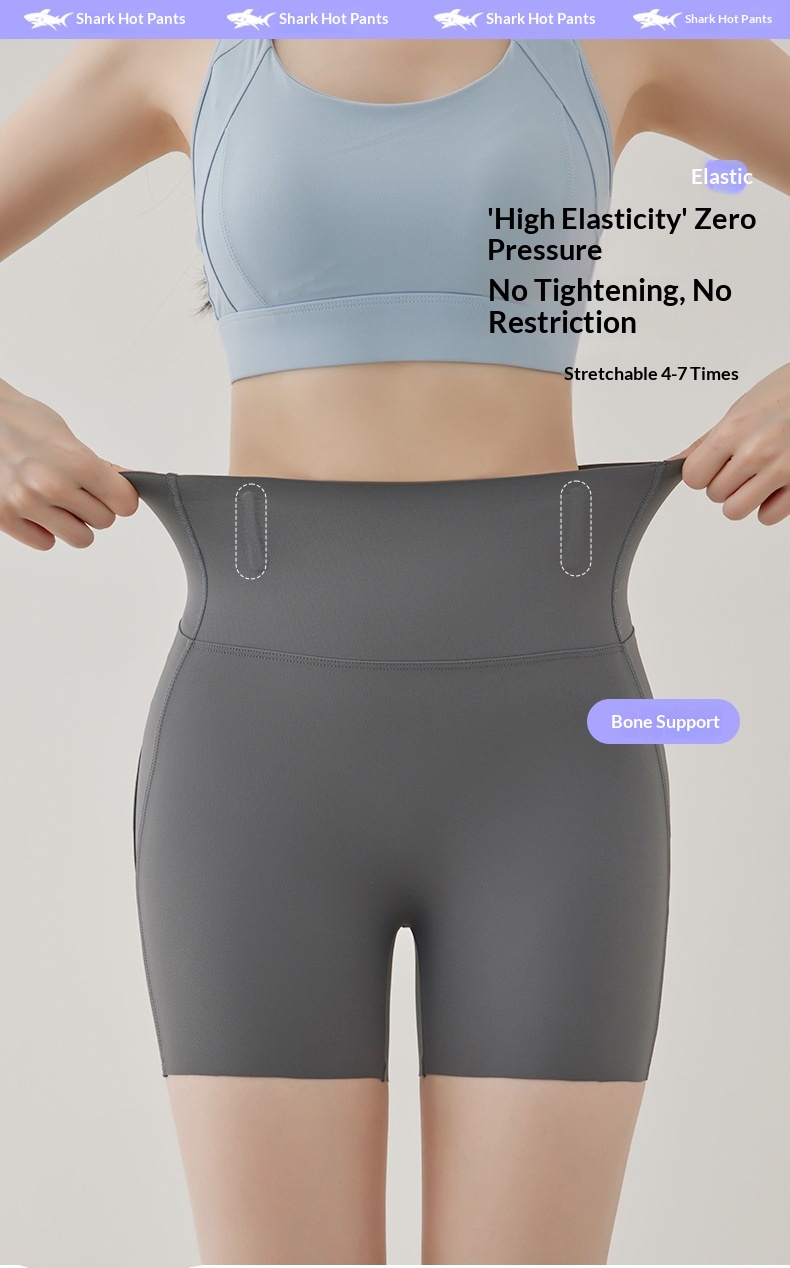 Damskie cienkie legginsy, letnia odzież wierzchnia do jogi, obcisłe, pięciopunktowe spodnie rowerowe, wysoki stan, modelujące brzuch, wyszczuplające_voghion.com