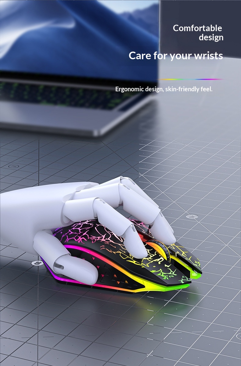 Digitex Digitex Wirlss Mous Charging Modl Silnt Blutooth 2.4g Offic Luminous Gaming E-sports Laptop Accssoris In Stock_voghion.com