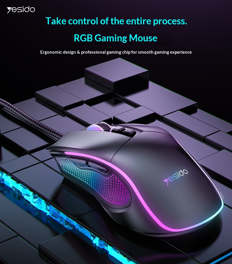 Digitex Digitex Digitex Yesido Gaming E-sports Cross-border Computer Optical Silent Ergonomic USB Wired Mouse_voghion.com