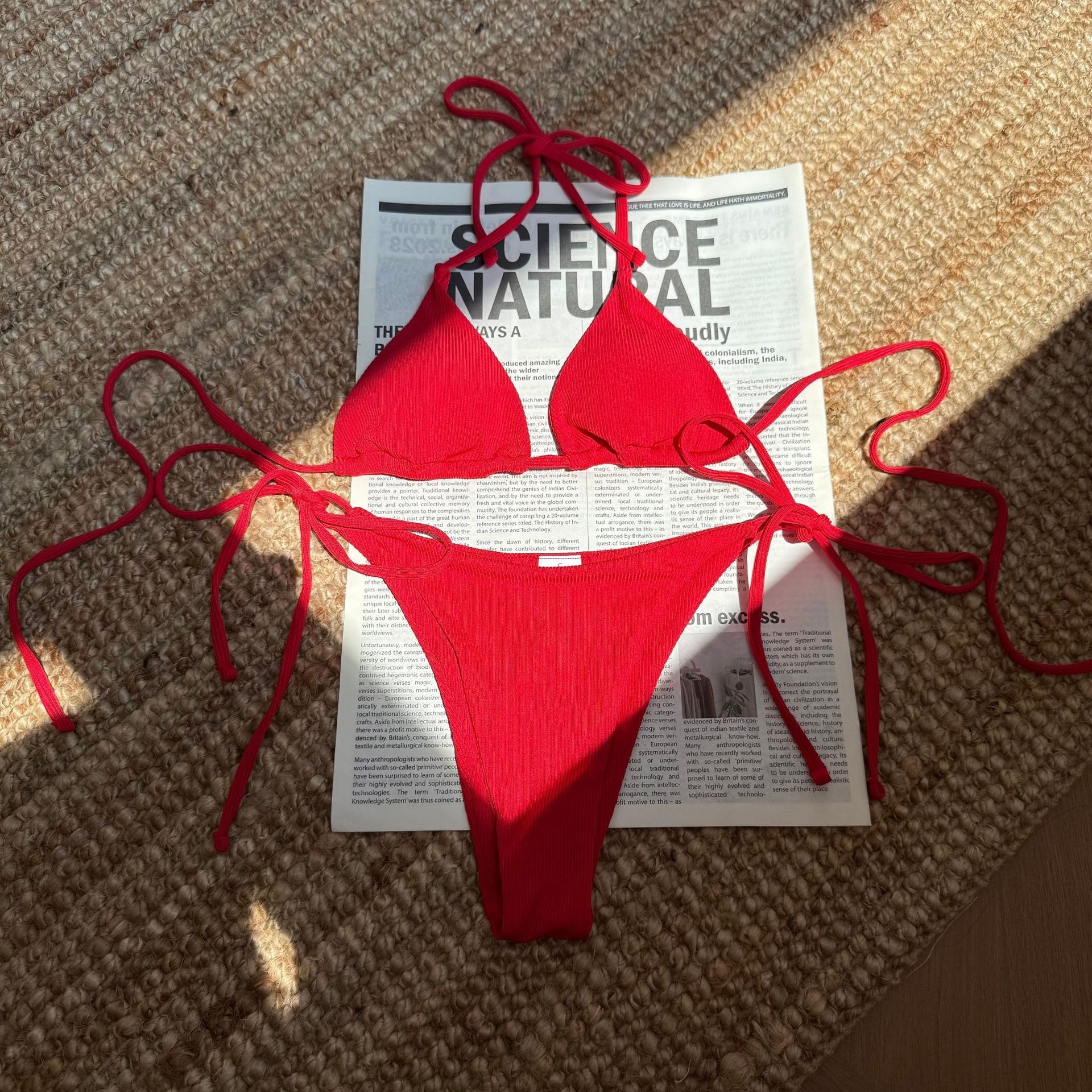 ChicShe 2025 Europäische und amerikanische neue sexy Dreipunkt-Bikini-Badeanzug-Bikini-Kollektion mit schmalem Achselstreifen, zweiteilig, grenzenlos_voghion.com