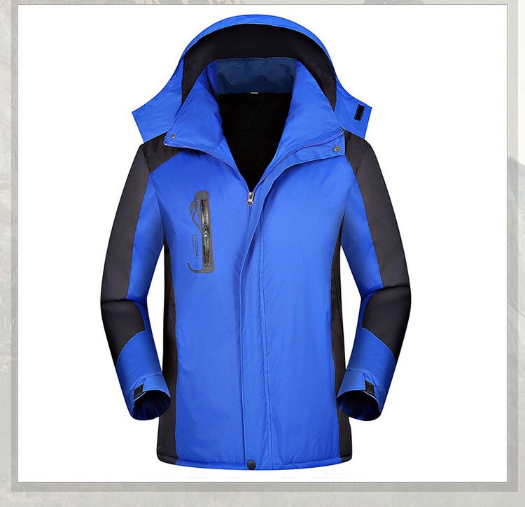 Wasserdichte Jungenjacke mit Fleecefutter, dick gefüttert, bedruckt, ideal für Winter-Fabrikuniformen, aus Baumwolle, Softshell-Material_voghion.com