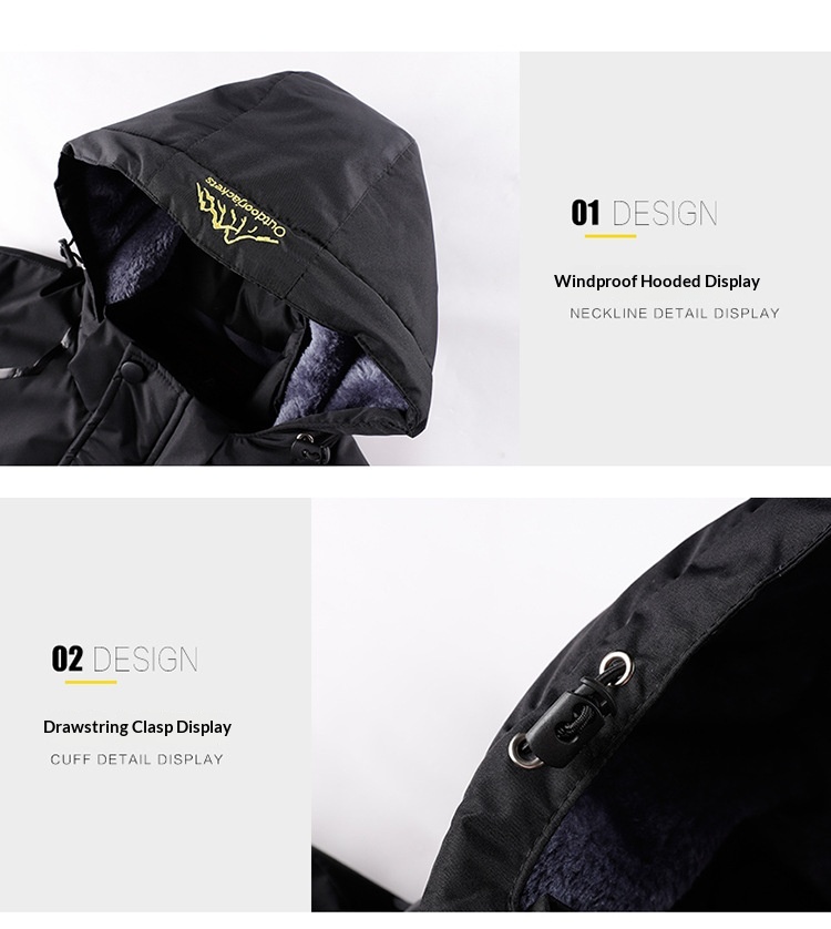 Veste softshell chaude et épaisse doublée polaire pour homme, taille L, idéale pour l'hiver et l'alpinisme._voghion.com