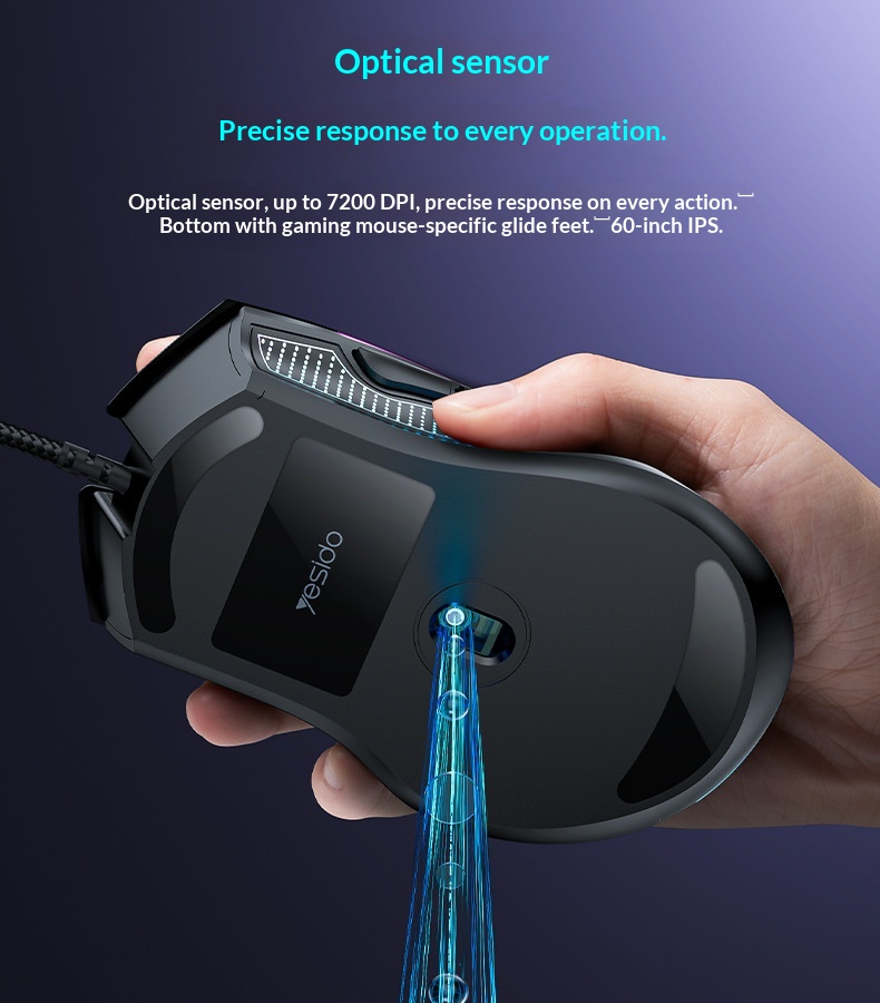 Digitex Digitex Digitex Yesido Gaming E-sports Cross-border Computer Optical Silent Ergonomic USB Wired Mouse_voghion.com