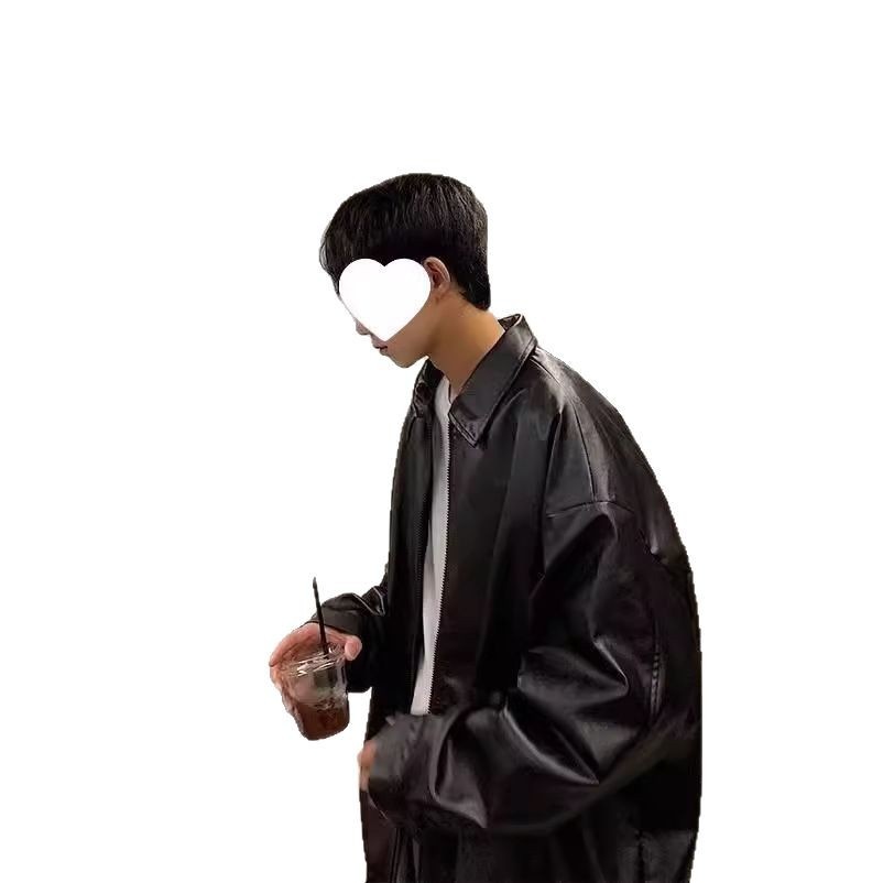 Giacca da aviatore in pelle PU da uomo, alla moda di strada europea e americana, alla moda, alla moda, alla moda_voghion.com