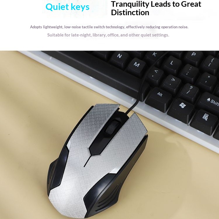 Mouse ottico leggero portatile Digitex Digitex Rui'er Gaming/Office con superficie a griglia cablata e texture opaca_voghion.com