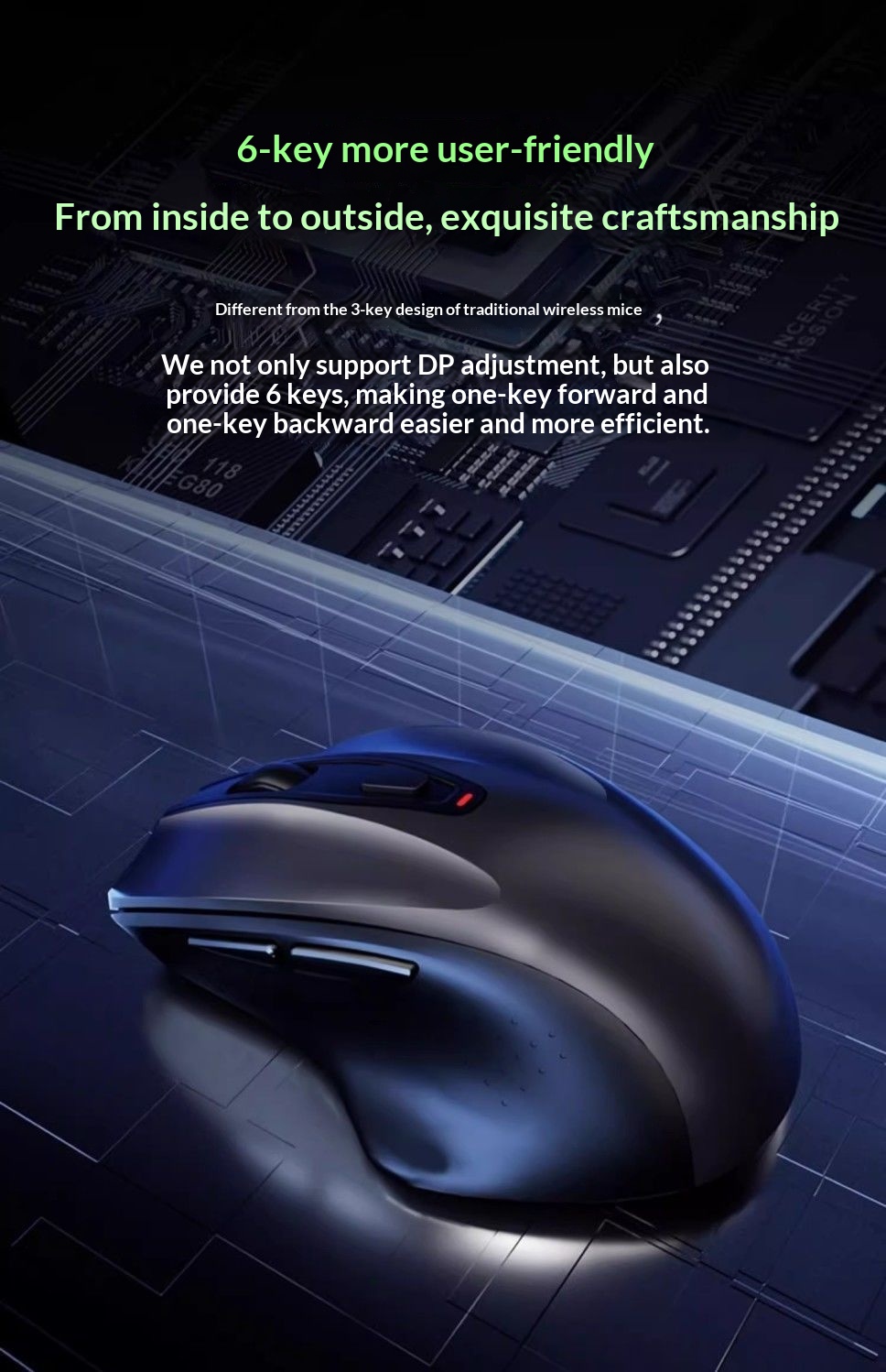 Digitex Digitex Wireless Bluetooth Silent Rechargeable Internet Cafe Gaming Office Desktop Laptop Universal Mouse For Men_voghion.com