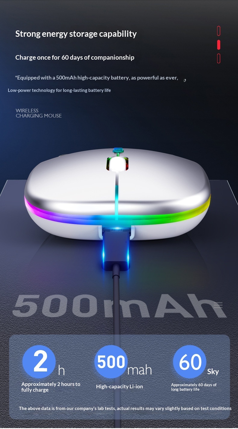 Digitex Digitex Mouse luminoso a tre modalità per ufficio domestico Bluetooth per laptop wireless ricaricabile transfrontaliero all'ingrosso_voghion.com