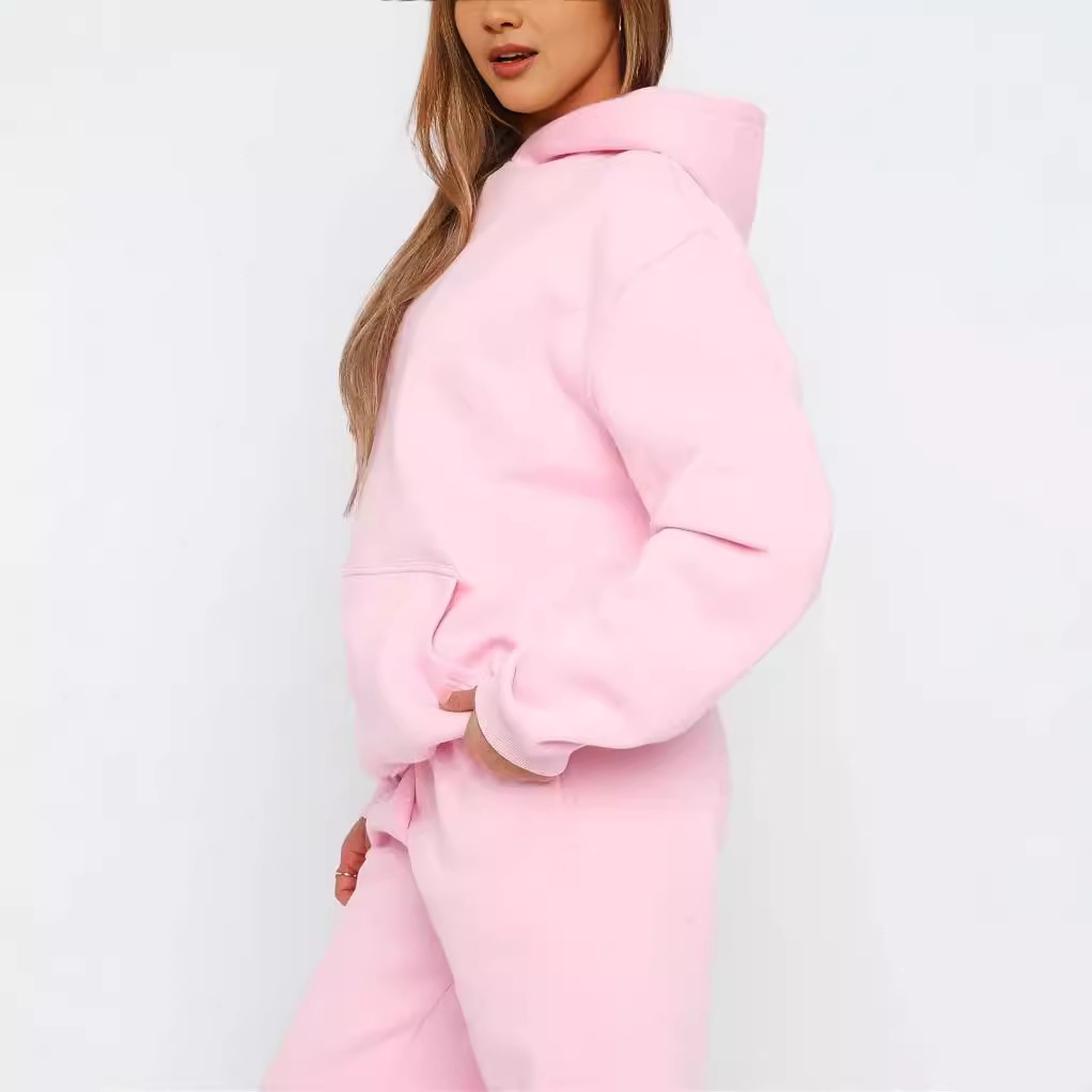 ChicShe 2024 European And American Foreign Trade Autumn Winter New Women's Two-Piece Casual Hoodie Tracksuit Long Pants_voghion.com