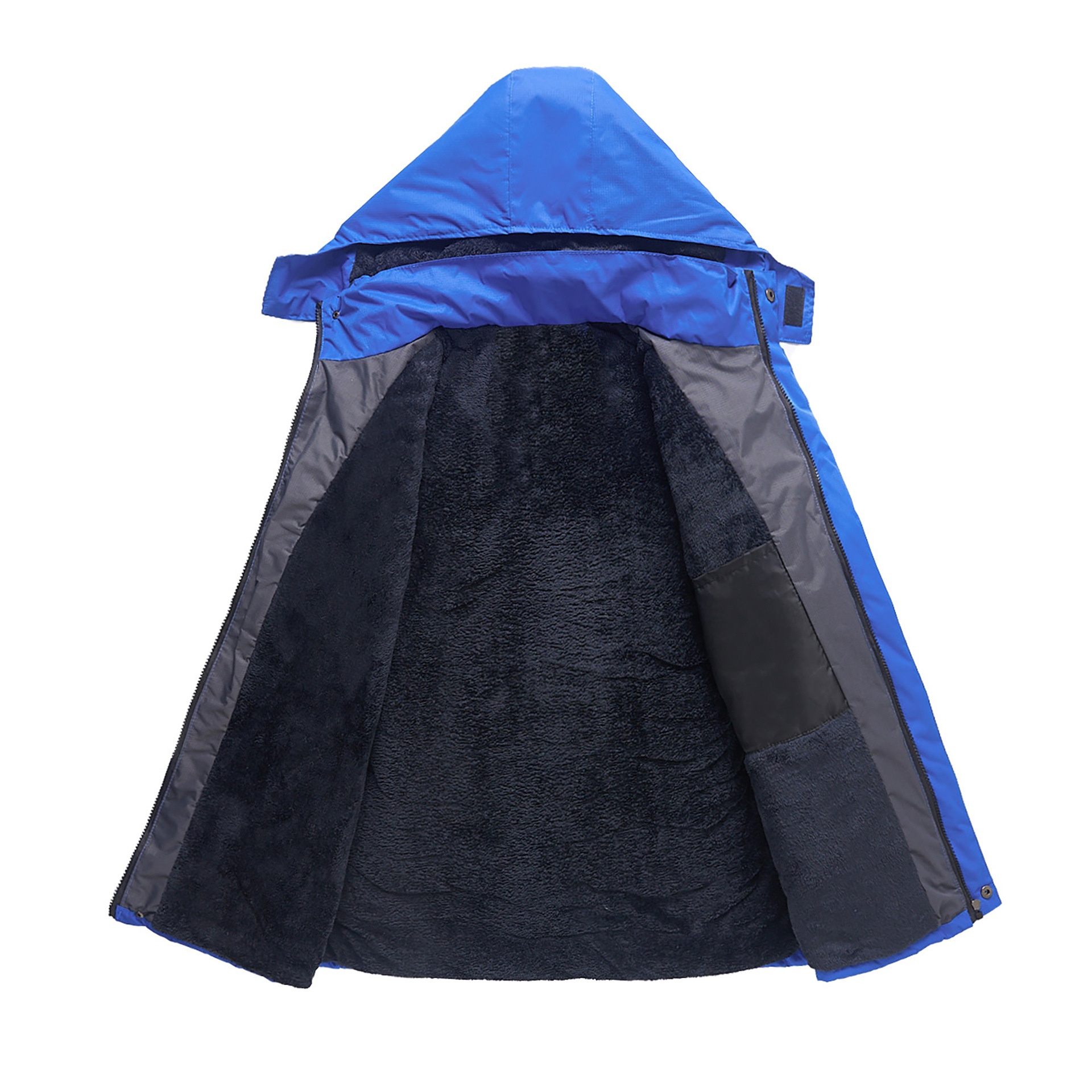 Veste de travail imperméable imprimée doublée polaire pour garçon, manteau d'hiver en coton pour homme, uniforme d'usine, épaisse et chaude_voghion.com