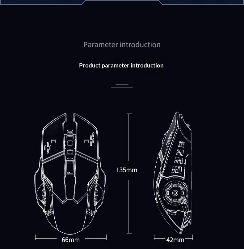 Mouse wireless Digitex Hot Wheels, silenzioso, con suono e rumore, per giochi e-sport, ricaricabile, luminoso, per ufficio, direttamente dalla fabbrica_voghion.com