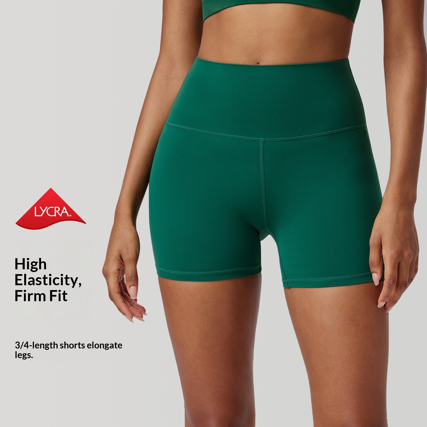 Surge Surge Surge Surge Brushed Naked Feel Yoga Dreiviertel-Sportshorts, schnelltrocknend, eng anliegend, Po-formend, Lauf- und Fitnesshose_voghion.com