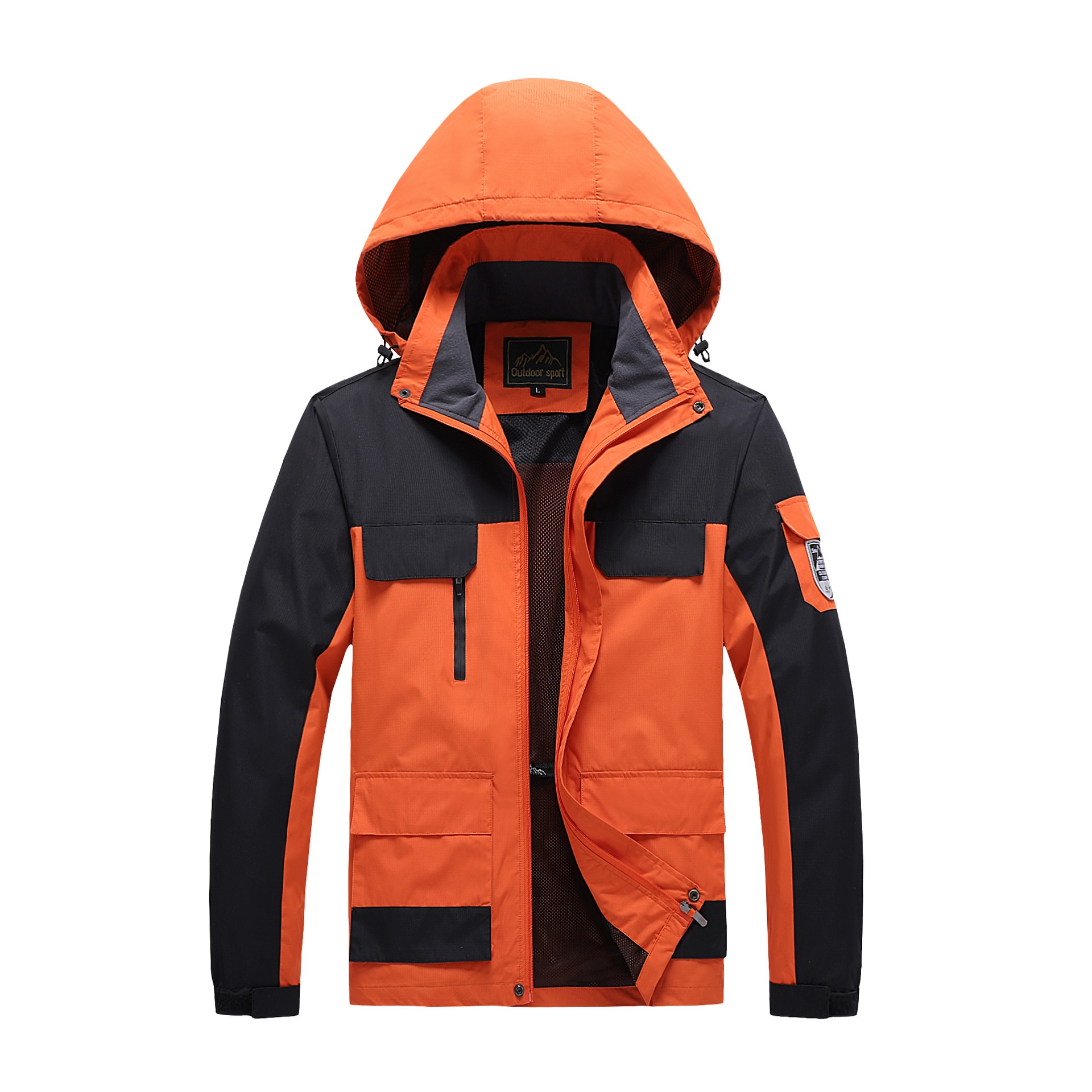 Veste de travail pour couple, printemps-automne, vêtements de sport de plein air, grande taille, fine, pour homme, idéale pour le cyclisme, les voyages et la randonnée._voghion.com