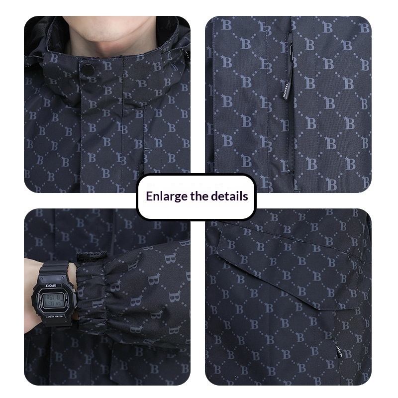 Veste coupe-vent décontractée et tendance imperméable pour homme, collection printemps 2023_voghion.com