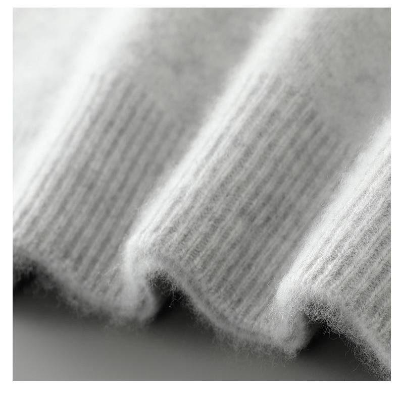 boy Boy Boy Boy Men's Half Turtleneck 100% Wool Thickened Autumn Winter New Business Casual Loose Long Sleeve Knitted Sweater_voghion.com