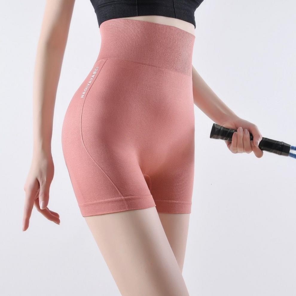 High Waist Tummy Control Butt Lift Yoga Warm-up Fitness Peach Hip Quick-Dry Women's Sports Shorts_voghion.com