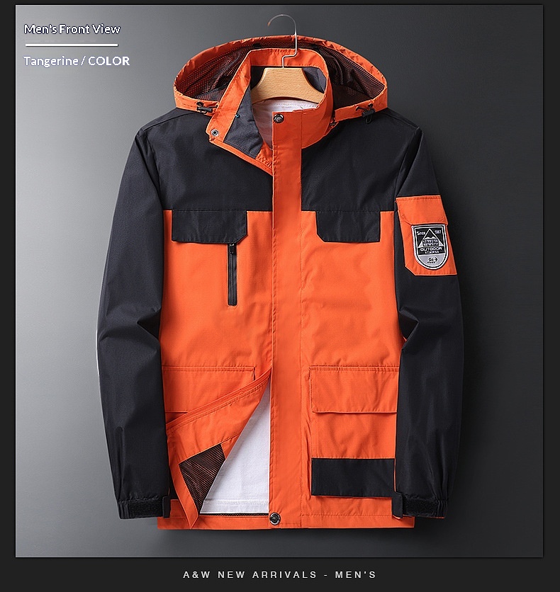 Veste de travail pour couple, printemps-automne, vêtements de sport de plein air, grande taille, fine, pour homme, idéale pour le cyclisme, les voyages et la randonnée._voghion.com