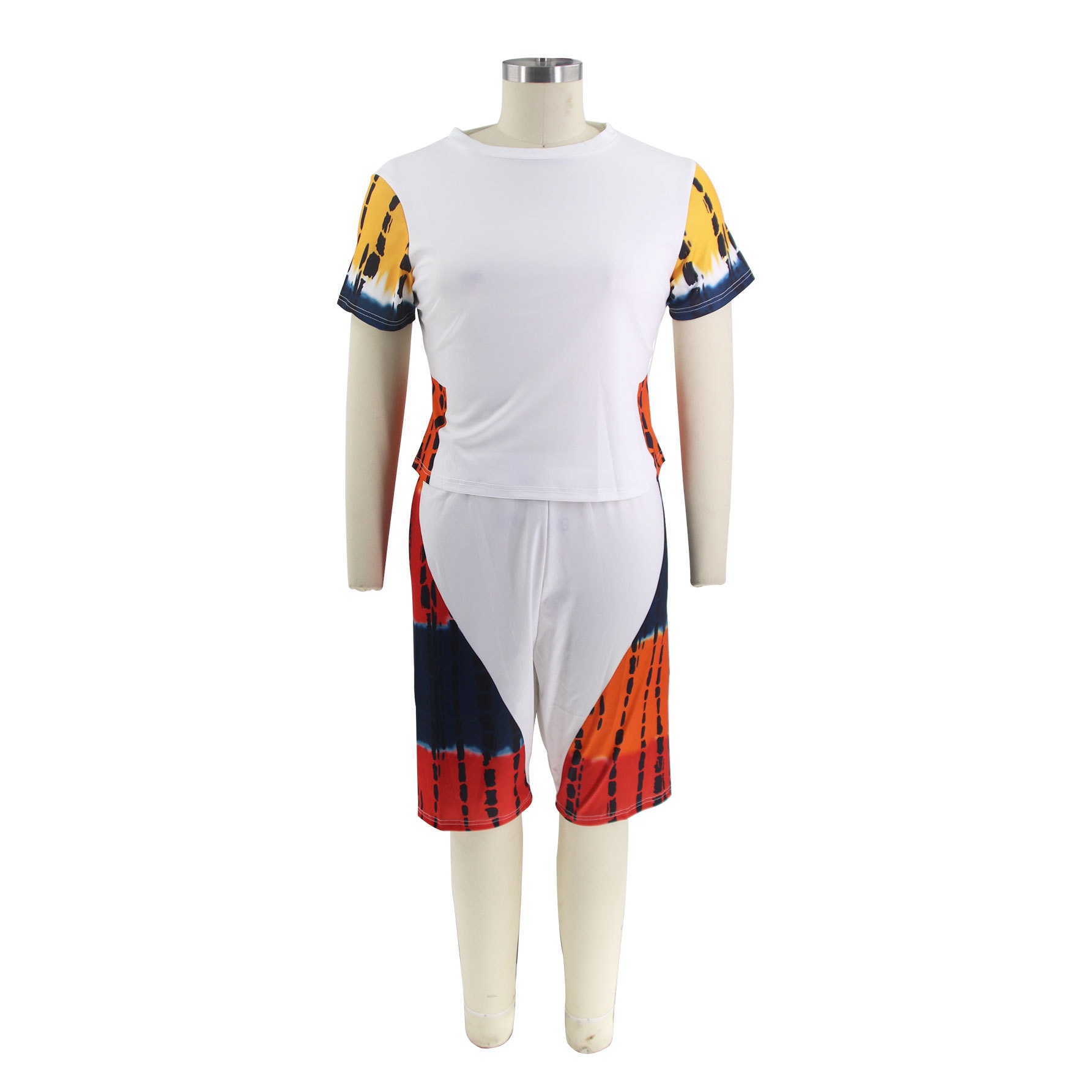 ChicShe TK027 Ensemble pantalon et pantalon de sport imprimé décontracté, grandes tailles, deux pièces, collection européenne et américaine à succès_voghion.com