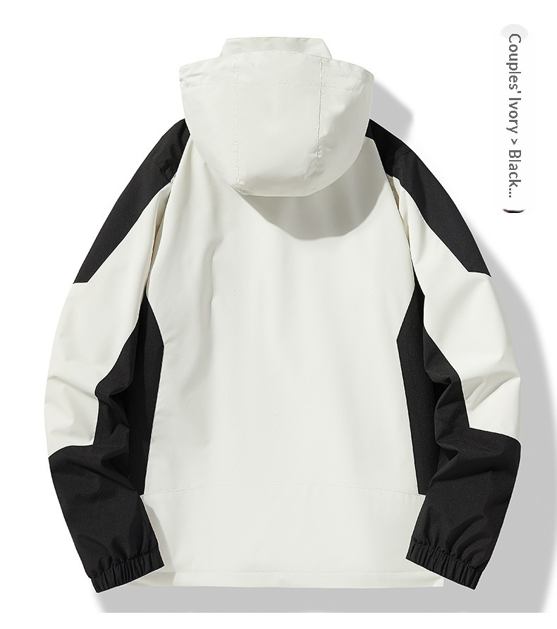 Unisex-Wanderjacke für Jungen, wind- und wasserdicht, 3-in-1, abnehmbare wasserabweisende Kapuze, Softshell-Funktion, ideal für Herbst und Winter_voghion.com