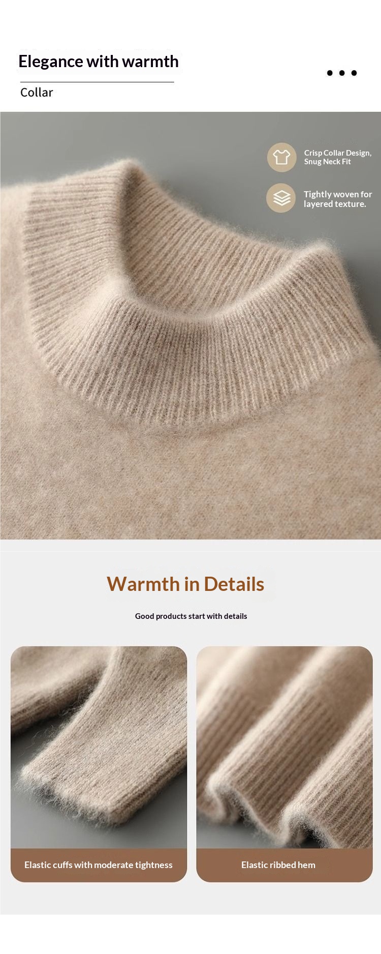 boy Boy Boy Boy 2025 Winter Men's Sweater Half Turtleneck Loose Cashmere Knitted Base Shirt Solid Color_voghion.com