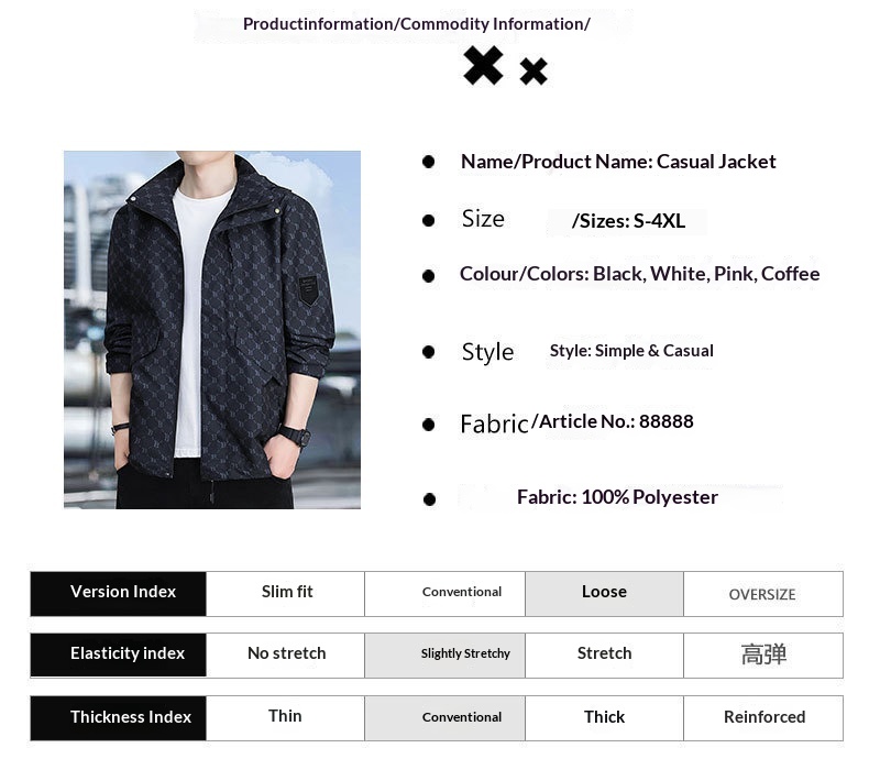 Veste coupe-vent décontractée et tendance imperméable pour homme, collection printemps 2023_voghion.com