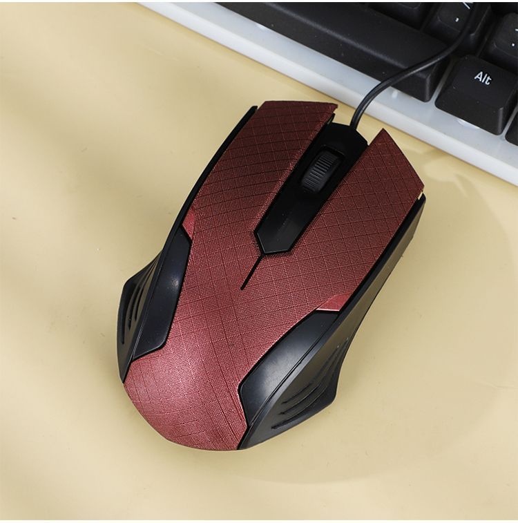 Mouse ottico leggero portatile Digitex Digitex Rui'er Gaming/Office con superficie a griglia cablata e texture opaca_voghion.com