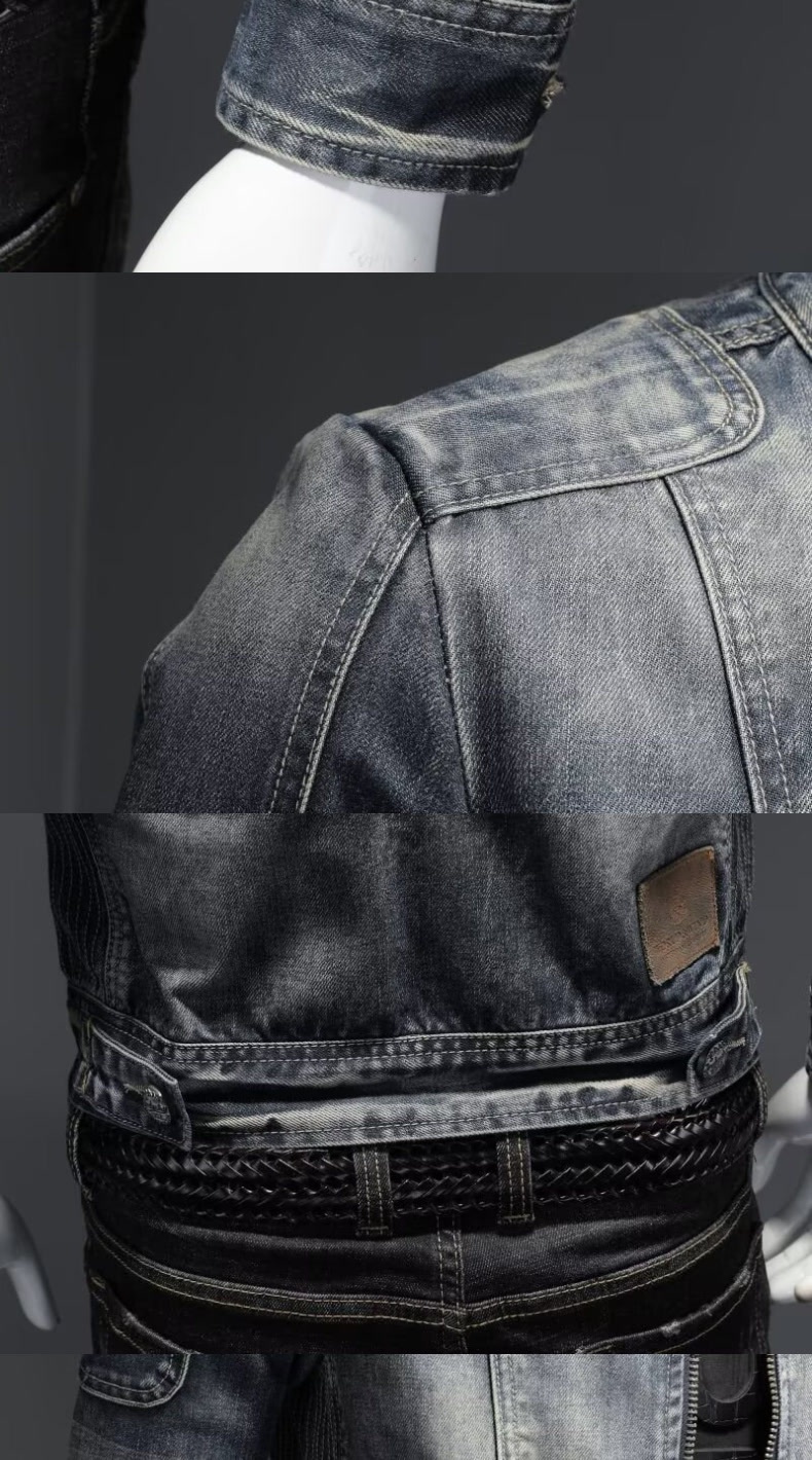 Boy Internet Celebrity Cross-Border Herren-Denim, europäisch und amerikanisch, lässig, Retro, vielseitig, Stehkragen, Reißverschluss, Radfahren_voghion.com