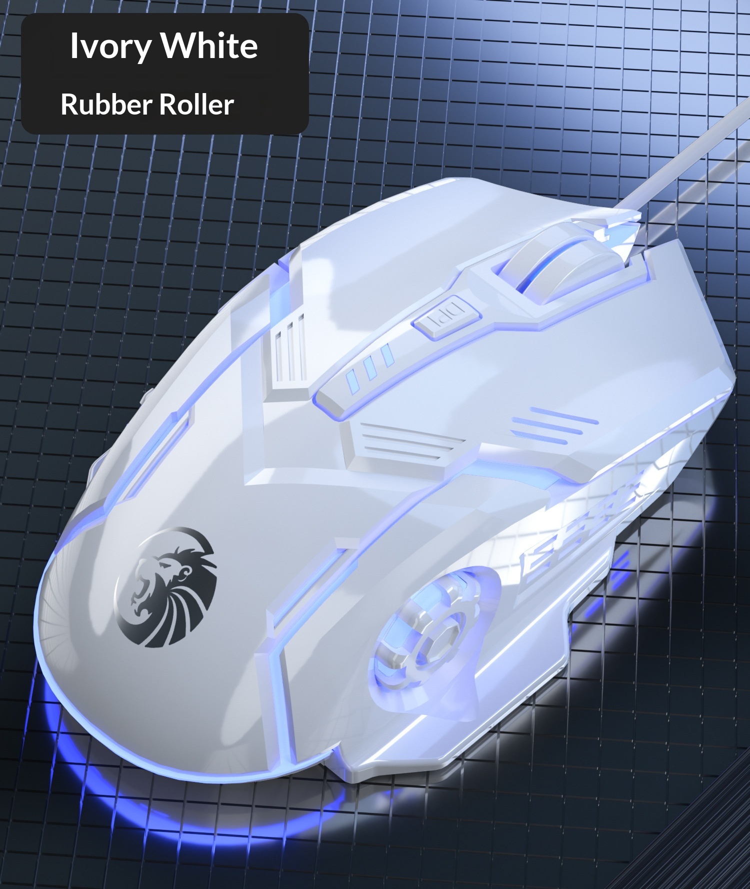 Digitex Digitex Digitex Qiongshu F7 Wired USB Silent Sound Lighted Weighted Gaming Office Home Desktop Laptop Universal Mouse_voghion.com