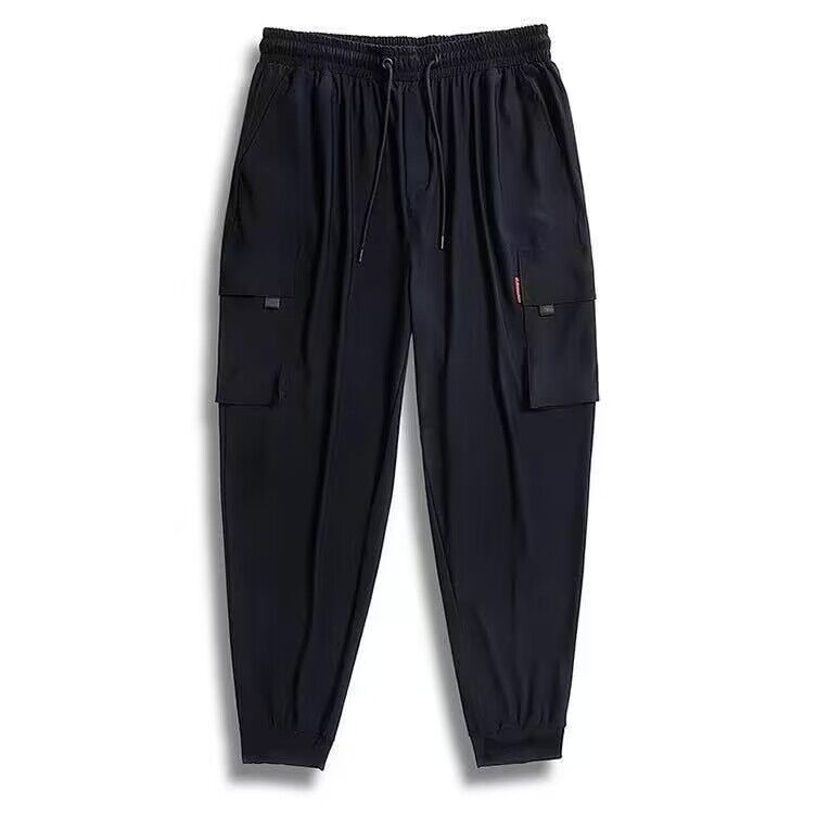 boy Men's Autumn Winter Fleece Lined Thickened Casual Long Loose Jogger Cargo Plus Size Sports Pants_voghion.com