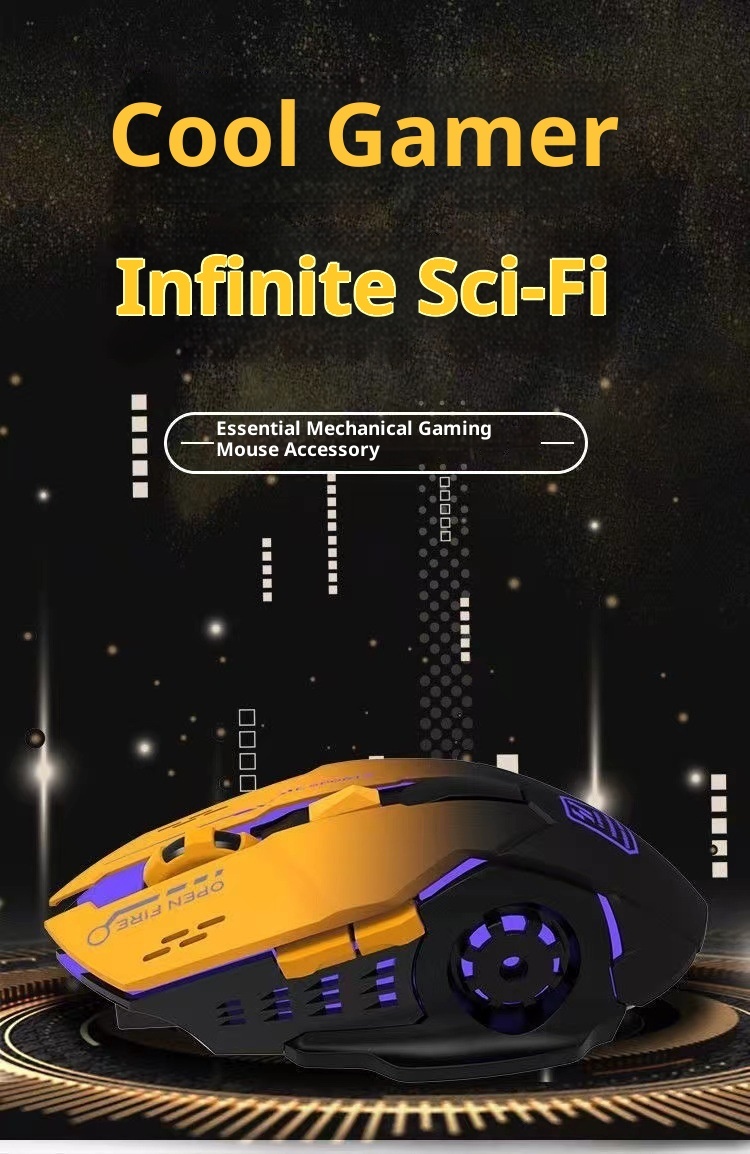 Digitex Digitex Digitex Grenzüberschreitender Großhandel E-Sport Mechanische Gaming Mehrfarbige Coole Kabellose Maus Desktop Notebook Business_voghion.com