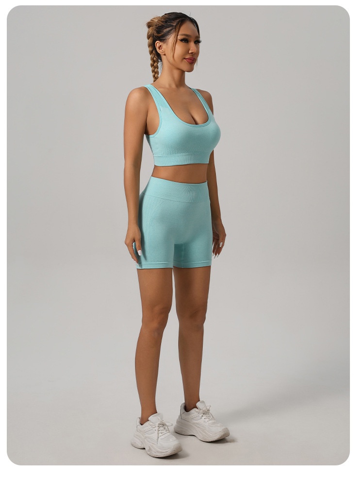 ChicShe Strickoutfit-Set im europäischen und amerikanischen Stil, Großhandel, Sportweste, Unterwäsche, High Waist, lange Hose, Pfirsichfarben, Fitness_voghion.com