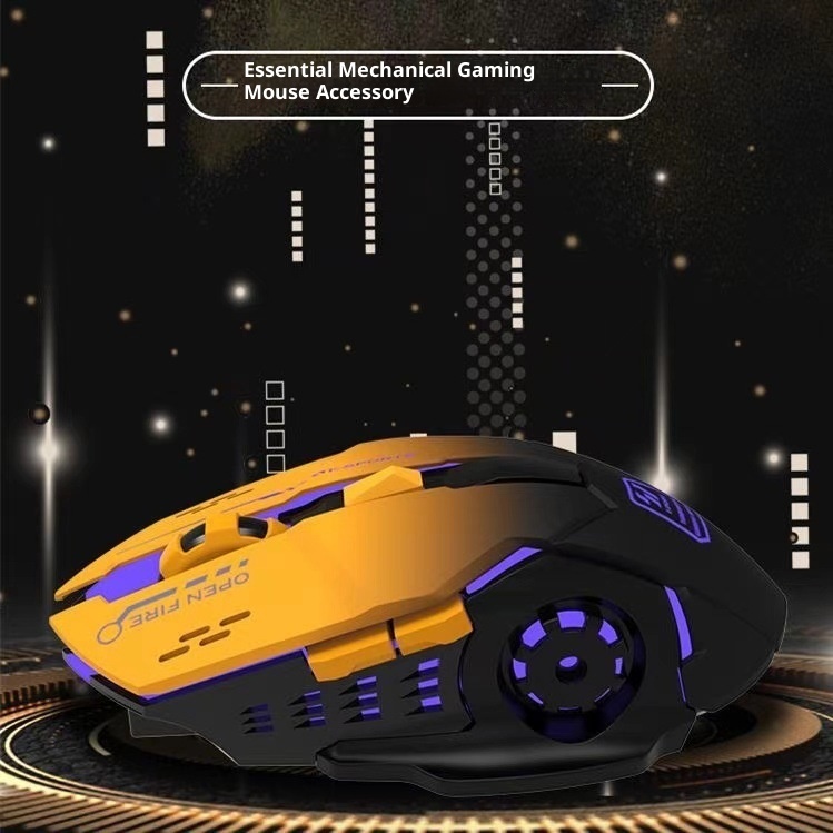 Digitex Digitex Digitex Grenzüberschreitender Großhandel E-Sport Mechanische Gaming Mehrfarbige Coole Kabellose Maus Desktop Notebook Business_voghion.com