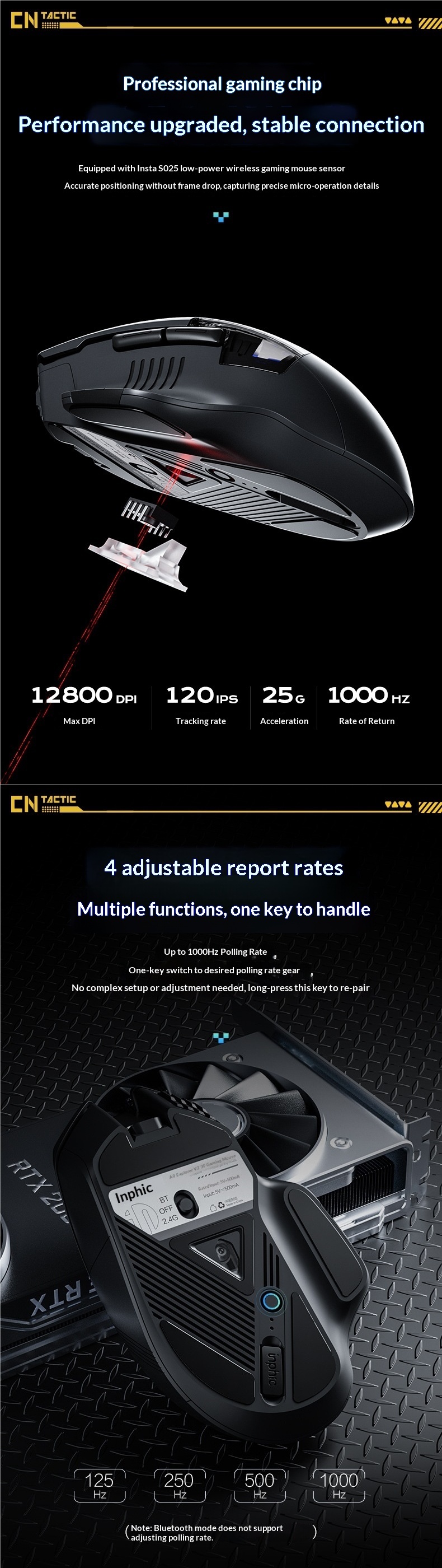 Digitex Digitex A9 Discovery Edition Wireless Mouse Bluetooth Dual Mode Charging Silent Office Gaming E-Sports Computer Notebook_voghion.com