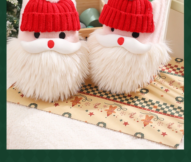 Zees graziose pantofole natalizie in cotone da donna, nuovo stile 2025, comode con una morbida imbottitura, adatte per l'autunno_voghion.com