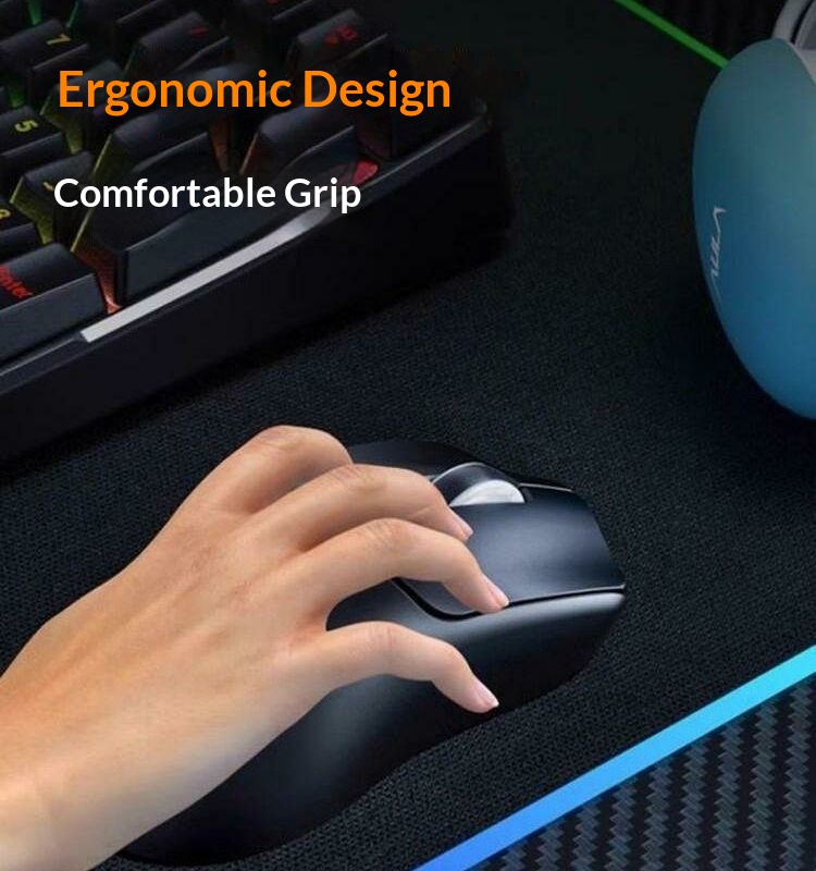 Digitex Digitex Wolf Spider SC580 Wireless Mouse Bluetooth Wired Three-Mode Gaming Computer Laptop USB Rechargeable_voghion.com