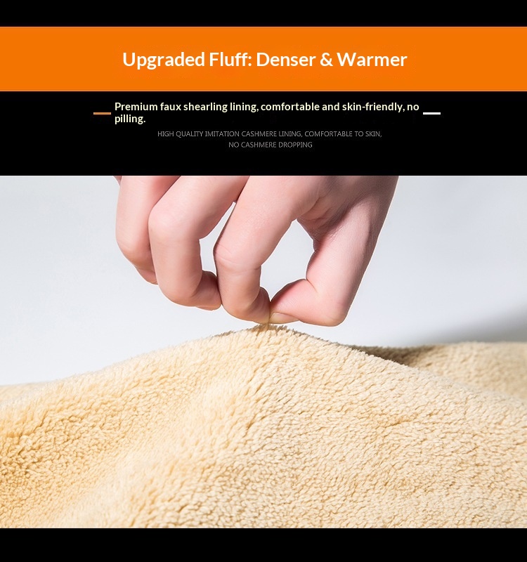 Pantaloni sportivi lunghi casual larghi in lana di agnello da uomo, invernali, tinta unita, taglie forti, primavera, autunno, caldi_voghion.com