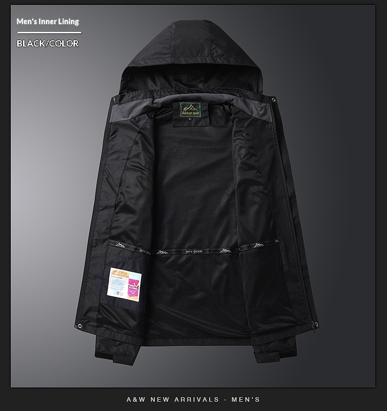 Veste de travail pour couple, printemps-automne, vêtements de sport de plein air, grande taille, fine, pour homme, idéale pour le cyclisme, les voyages et la randonnée._voghion.com