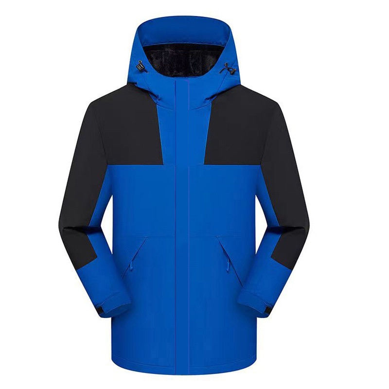 Wasserdichte Jungenjacke mit Fleecefutter, dick gefüttert, bedruckt, ideal für Winter-Fabrikuniformen, aus Baumwolle, Softshell-Material_voghion.com