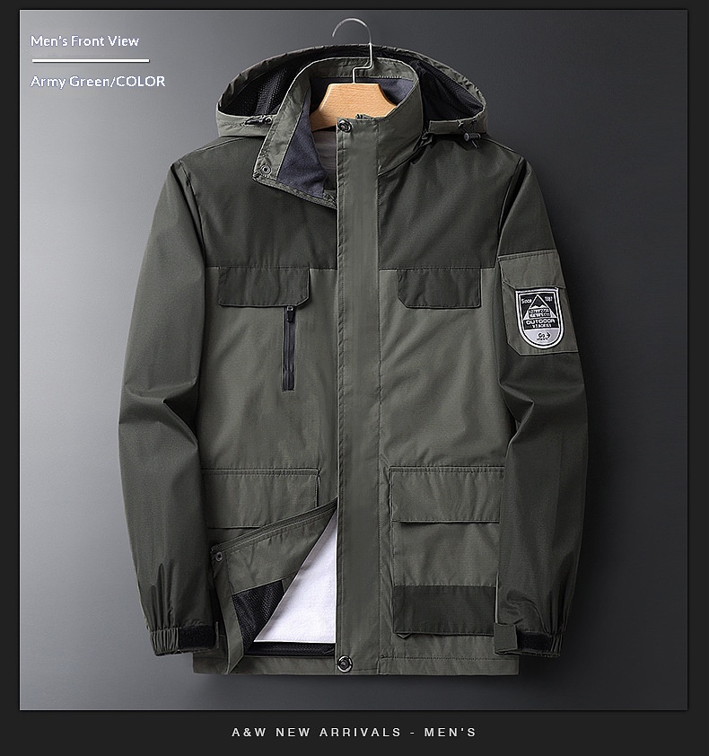 Veste de travail pour couple, printemps-automne, vêtements de sport de plein air, grande taille, fine, pour homme, idéale pour le cyclisme, les voyages et la randonnée._voghion.com