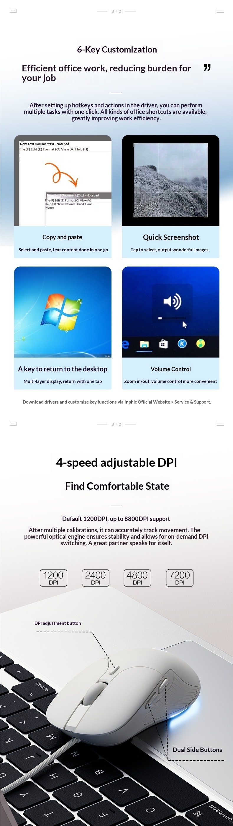 Digitex Digitex B2 Wired Mouse Silent Noiseless Office Gaming E-sports Computer Laptop Ergonomic Mechanical_voghion.com