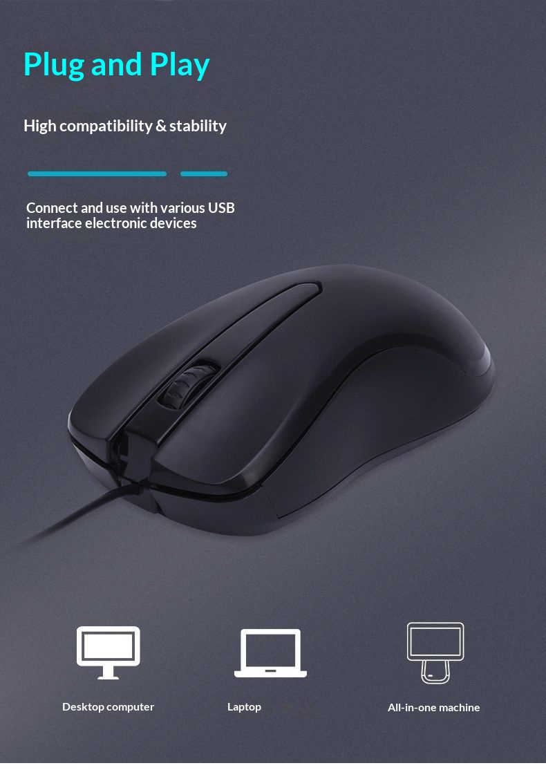 Digitex Digitex Business Office Gaming Home Laptop Desktop Computer Universal Original Wired Mouse_voghion.com