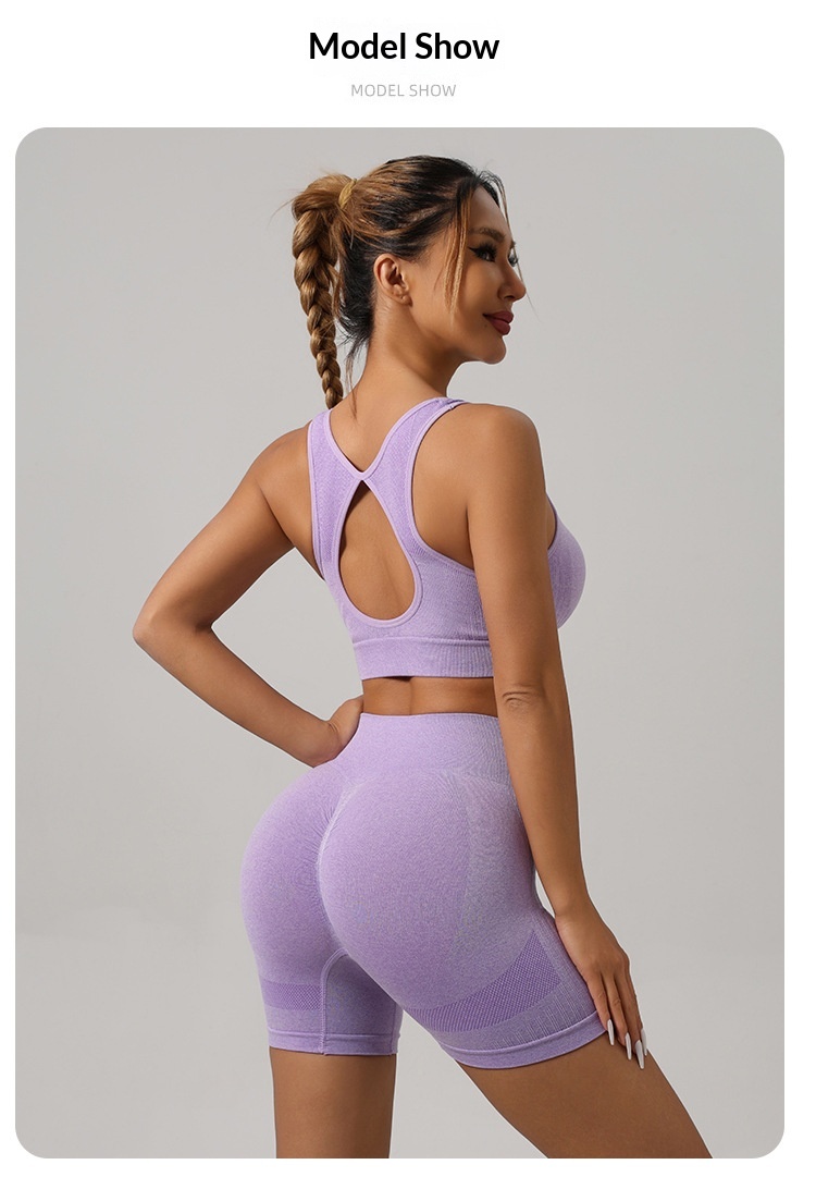 ChicShe Strickoutfit-Set im europäischen und amerikanischen Stil, Großhandel, Sportweste, Unterwäsche, High Waist, lange Hose, Pfirsichfarben, Fitness_voghion.com