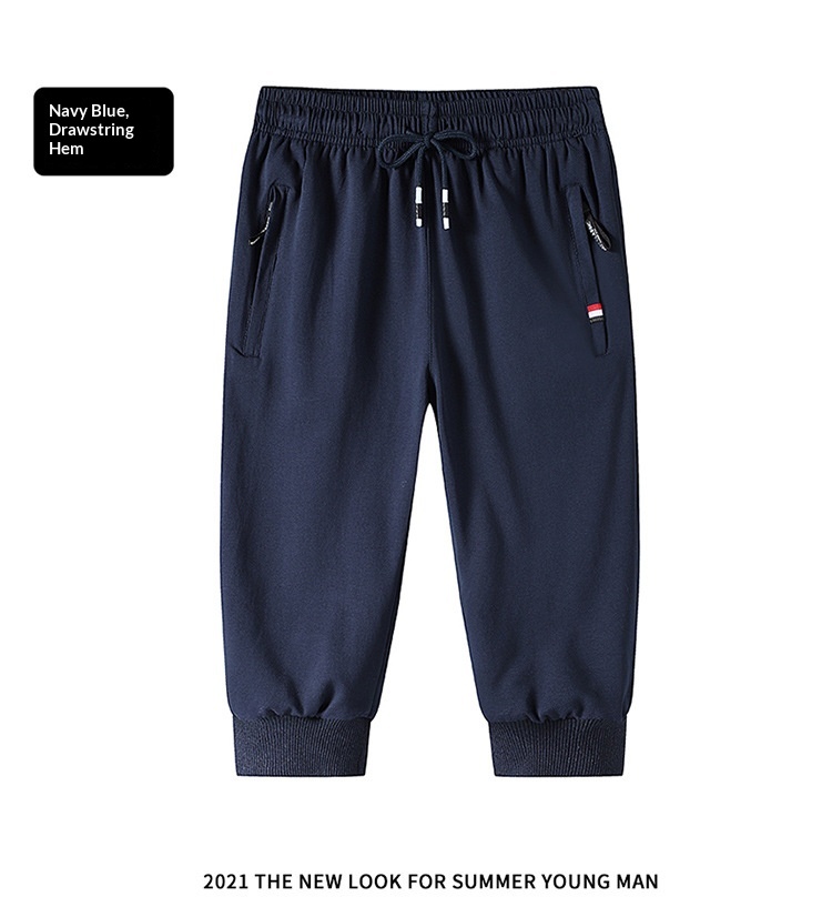 Pantaloni Capri da uomo in cotone larghi, estivi, taglie forti, casual, da corsa, fitness, sportivi_voghion.com