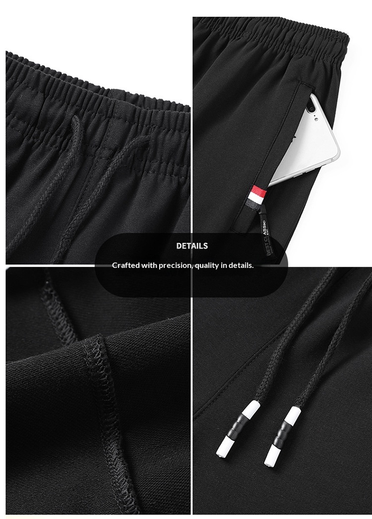 Pantaloni Capri da uomo in cotone larghi, estivi, taglie forti, casual, da corsa, fitness, sportivi_voghion.com